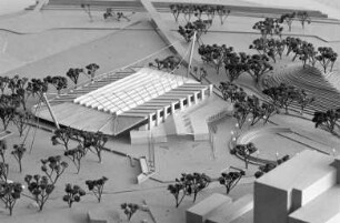Planungen zum Bau einer Großsporthalle (Europahalle) im Beiertheimer Feld