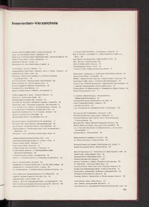 Inserenten-Verzeichnis