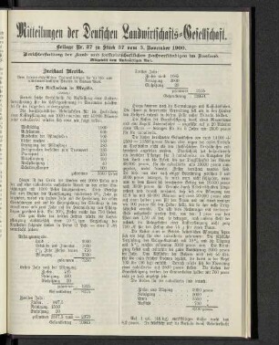 Beilage Nr. 37 zu Stück 37 vom 3. November 1900.