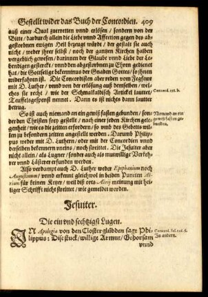 Jesuiter. Die ein und sechtzigst Lugen. - Jesuiter. Die sibentzigst Lugen.