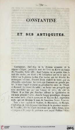 1: Constantine et ses antiquités