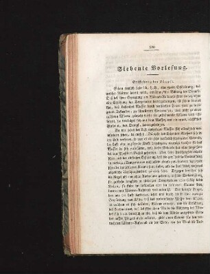 Siebente Vorlesung