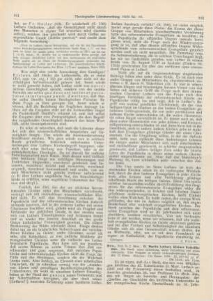 442-446 [Rezension] Reu, J. Mich., D. Martin Luthers Kleiner Katechismus. Die Geschichte seiner Entstehung, seiner Verbreitung und seines Gebrauchs