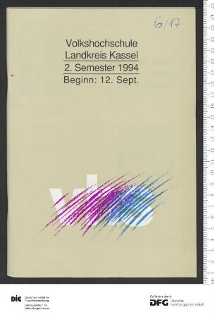 Programm 2. Semester 1994