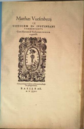 In codicem Iustiniani commentarius