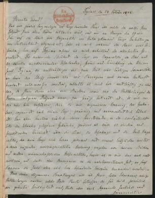 Brief v. 24. Oktober 1848 von Mohnicke an Schoemann
