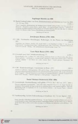 Gemälde, Zeichnungen und Graphik des 18. Jahrhunderts (Nr. 151-228)