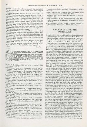 678-680 [Rezension] Prinz, Friedrich, Klerus und Krieg im früheren Mittelalter