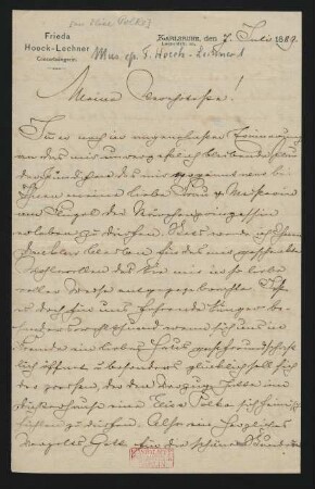 Brief an Elise Polko : 07.07.1889
