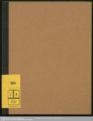 1886: Königlich-Sächsischer Ameisen-Kalender : auf das Jahr ...