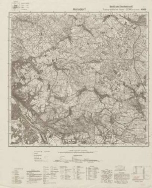 4949 (alte Nr.: 67) Arnsdorf, Topographische Karte 1:25000 (4cm - Karte)