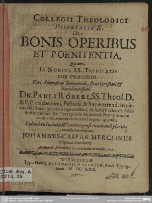 10: De bonis operibus et poenitentia