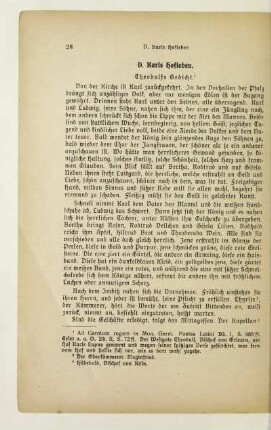 D. Karls Hofleben