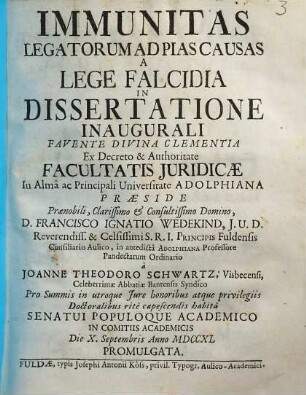 Immunitas Legatorum Ad Pias Causas A Lege Falcidia
