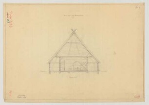 Lenzerwische (Kreis Westprignitz): [Rosinscher Hof]. [Bauernhaus] (Querschnitt)