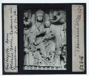 Freiberg, Dom,Freiberg, Dom, Goldene Pforte (Südportal) : Tympanon, Madonna