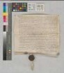 Das Domkapitel zu Paderborn hat von Wilhelm Westphalen, Domdechant zu Paderborn, 50 rheinische Goldgulden empfangen, die sie bei Jorgen Westphalen, Lubberts Sohn, für 2 1/2 Gulden Rente angelegt haben, ferner einen Brief über 60 Gulden zu 3 Gulden Rente aus dem Zehnten vor Büren von den Edlen Herren Bernd und Johann von Büren für Bürgermeister Ludolf Snarman zu Paderborn, den der Domdechant erworben hatte. Die Gelder sollen verwandt werden für das Neue Fest zu Ehren des Hl. Mauritius, das der Domdechant mit genauen Anweisungen gestiftet hat. SA des Domkapitels und Ankündigung der Unterschrift des Sekretärs Hinricus Wyldenberch. Datum: amme dondersdage na decollationis Johannis baptiste. lat. und dt., US