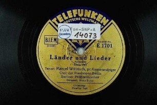 Länder und Lieder : Potpourri; erster Teil