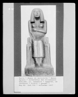 Sitzstatue der Prinzessin Ersijef, II. Dynastie