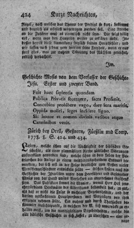 Geschichte Mosis. Bd.1.2.