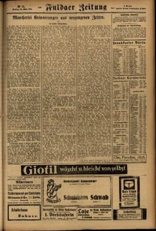 Zweite Ausgabe vom Freitag, den 28. März 1924.