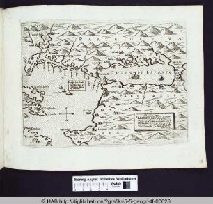Landkarte von Colfo di Lepanto und Umgebung.