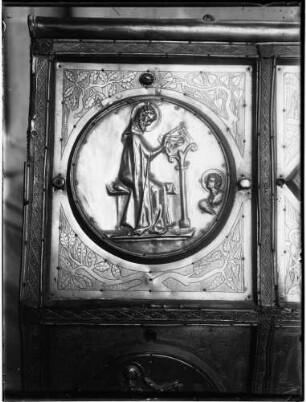 Reichenau Mittelzell Kloster Marienmünster Reliquienschrein des Heiligen Johannes und Paulus (um 1310) Theka - Heiliger Matthäus