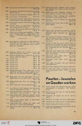 Paarlen – Juweelen en Gouden werken (Nr. 1131-1183)