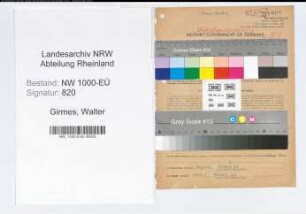 Entnazifizierung Walter Girmes, geb. 18.02.1889 (Angest.)
