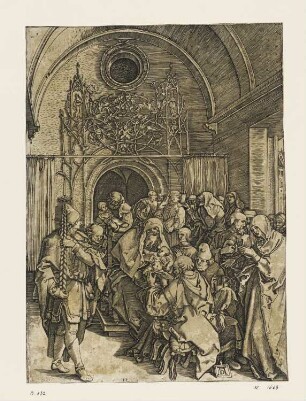 Beschneidung Christi, Blatt 12 der Folge "Marienleben"