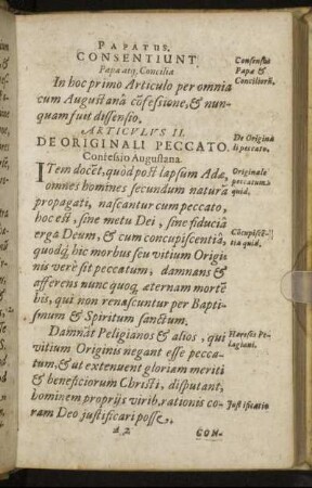 Articulus II. De Originali Peccato