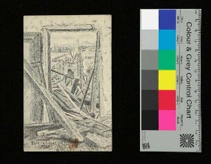 Feldpostkarte, auf der Vorderseite "Blick nach den Dünen von Lombartsyde, 1916"
