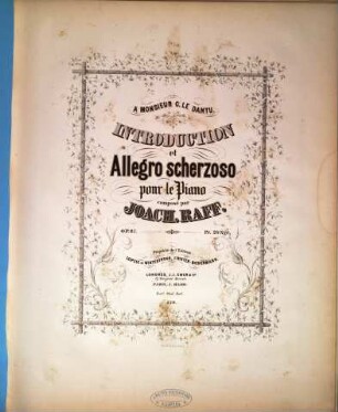 Introduction et Allegro scherzoso : pour le piano ; op. 87