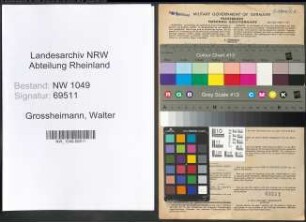 Entnazifizierung Walter Grossheimann , geb. 07.12.1922 ()