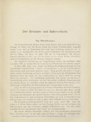 Der Strassen- und Bahnverkehr