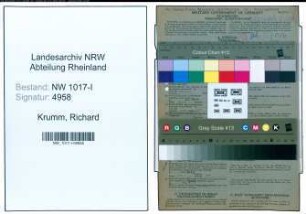 Entnazifizierung Richard Krumm , geb. 01.02.1920 (Kaufmaennischerangestellter)