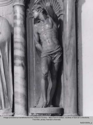 Montefeltro-Altar - Altar der Hll. Antonius Abbas, Sebastian und Rochus