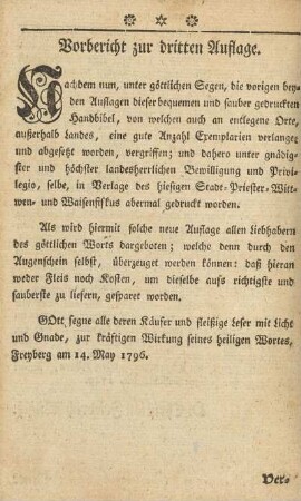 Vorbericht zur dritten Auflage