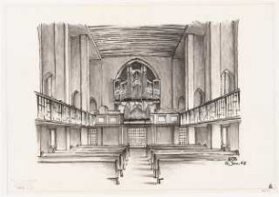 Evangelisch-Lutherische Kirche Zum Heiligen Kreuz, Berlin-Wilmersdorf Umbau: Orgelentwurf