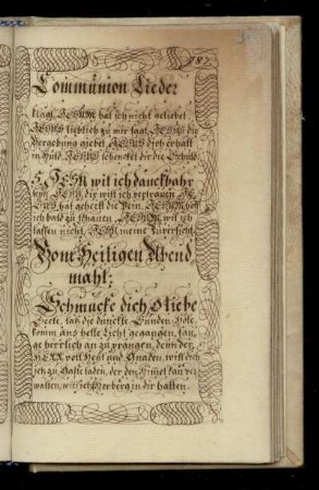 Communion Lieder