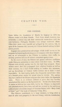 Chapter VIII. The Chinese