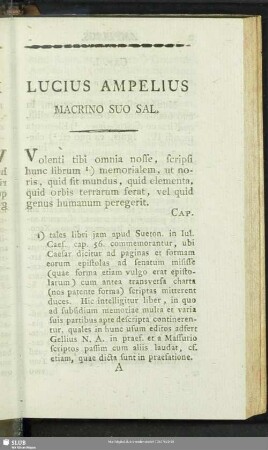Lucius Ampelius Macrino Suo Sal