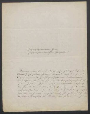 Julius Kühn, Brief