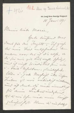 Brief an Marie von Bülow : 18.01.1891