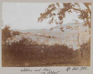 29. Okt. 1903. nablus und Ebal von Südost.