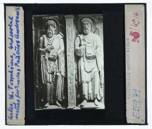 Arles, St. Trophime : Westportal, rechtes Gewände, Paulus und Andreas