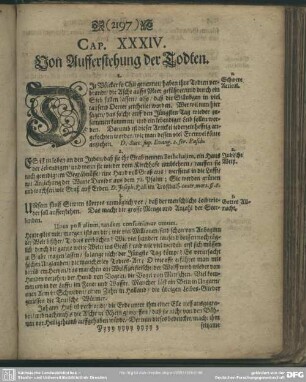 Cap. XXXIV. Von Aufferstehung der Todten