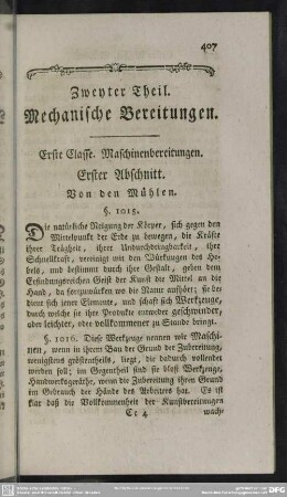 Zweyter Theil. Machanische Bereitungen