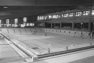 Sport- und Schwimmclub SSC Waldstadt. Bau des neuen Hallenbads (Fächerbad) im künftigen Traugott-Bender-Sportpark