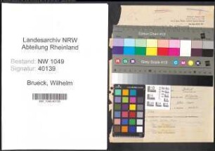 Entnazifizierung Wilhelm Brueck , geb. 29.05.1897 (Betriebsleiter)